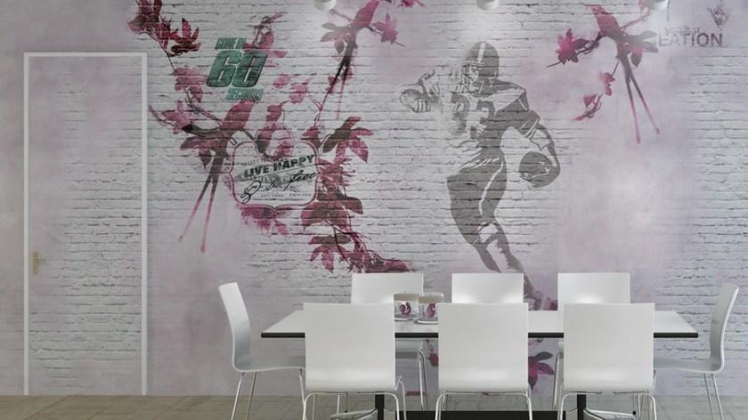 GLAMORA Виниловые обои под кирпич Traces sun-id-1437965 - Вид №2