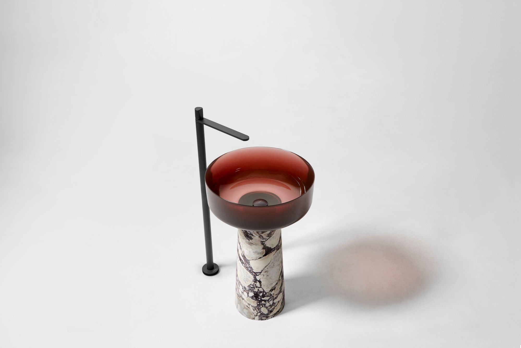 Круглая мраморная раковина Calacatta Viola и Cristalmood® Antoniolupi ALBUME12 + ALBUME21 ARCH-00069913 - Вид №3