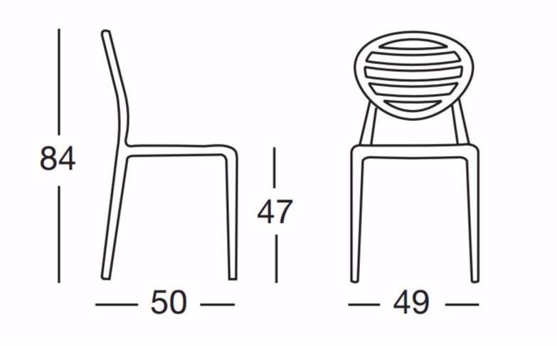 SCAB DESIGN Эргономичное штабелируемое кресло-медальон Gio sun-id-1349130 - Вид №2