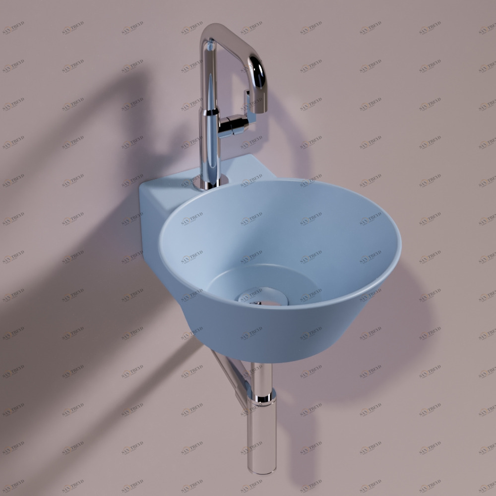 WA05PERVINCAMATT Подвесная раковина настенная круглая Simas 