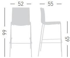 GABER Табурет из технополимера со спинкой Fuller sun-id-1455046 - Вид №7