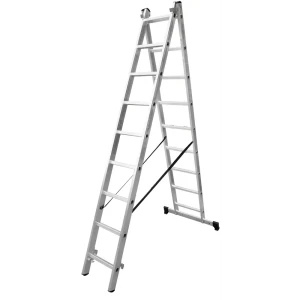 Лестница раскладная 2-секционная Standers до 3.97 м 9 ступеней 82672343 STLM-2006687