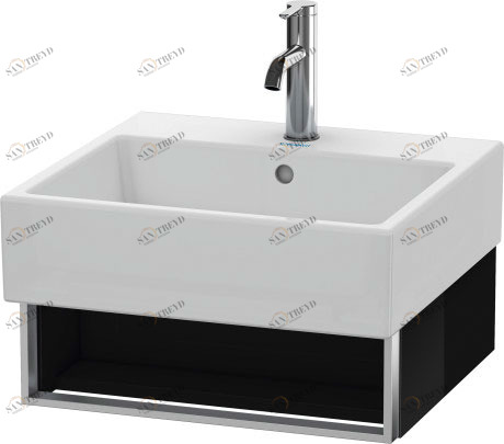 VA602404040 Тумбочка подвесная Vero Air #VA6024 484 x 431 мм Черный глянцевый лак Duravit