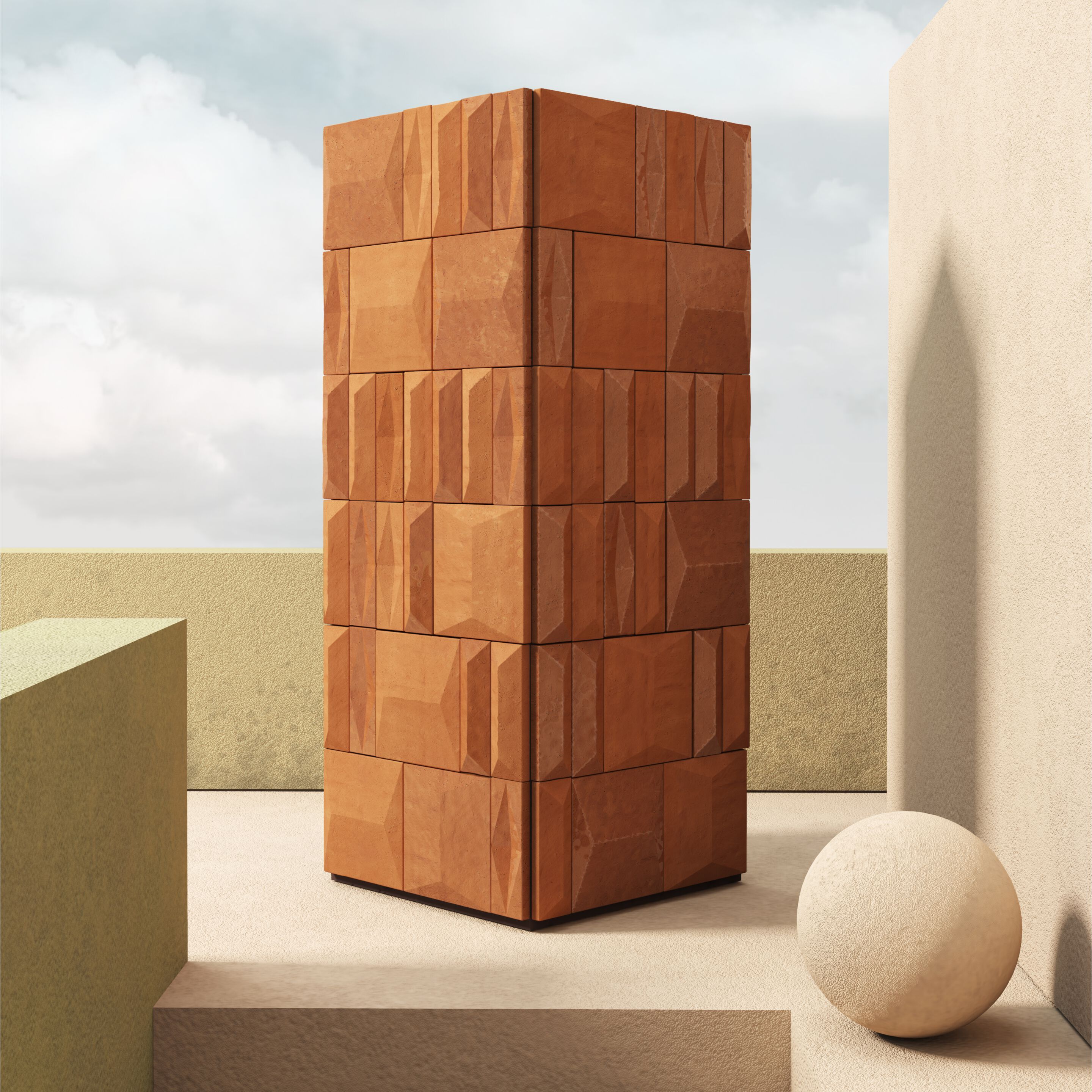 Трехмерное покрытие Theia tiles Милан ARCH-00122247 - Вид №2