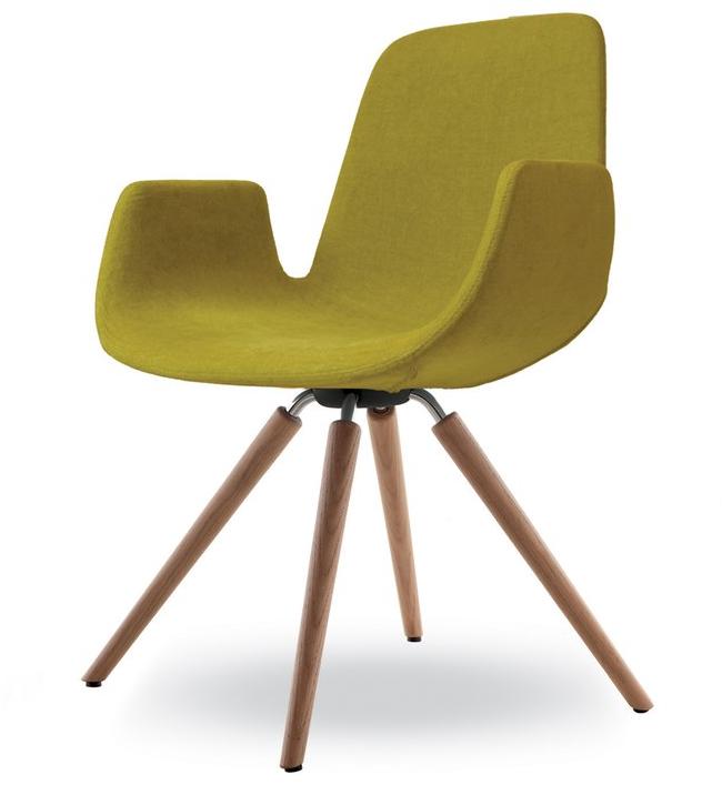 Tonon Мягкое кресло с подлокотниками на деревянных ножках Step 904.32 - Вид №2