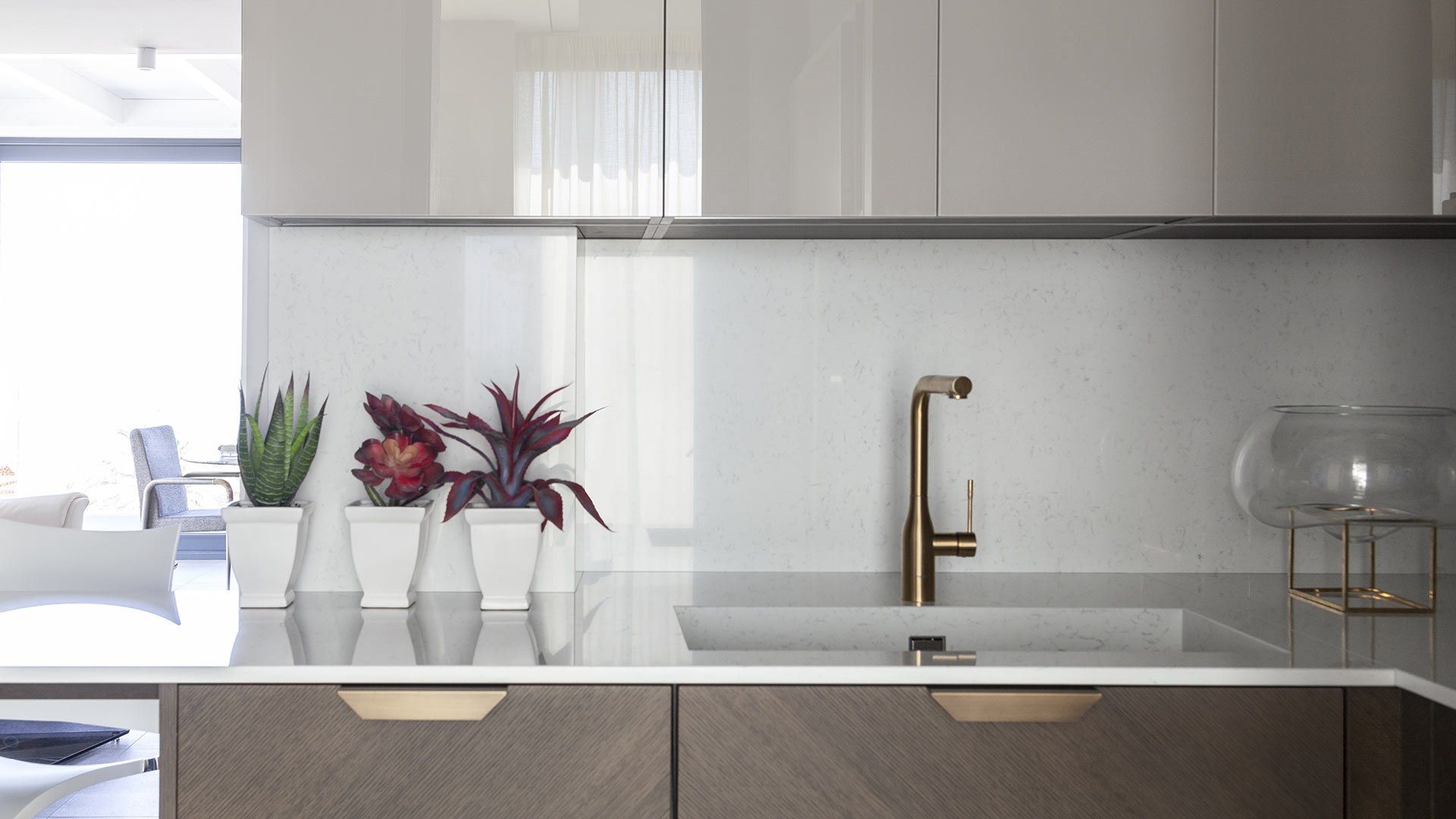 Кухня с ручками с полуостровом TM Italia Cucine D90 ARCH-00108368 - Вид №2