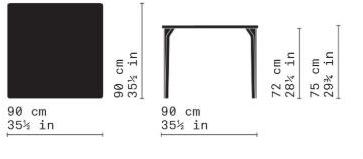 Very Wood Квадратный деревянный стол Simple sun-id-1455149 - Вид №7