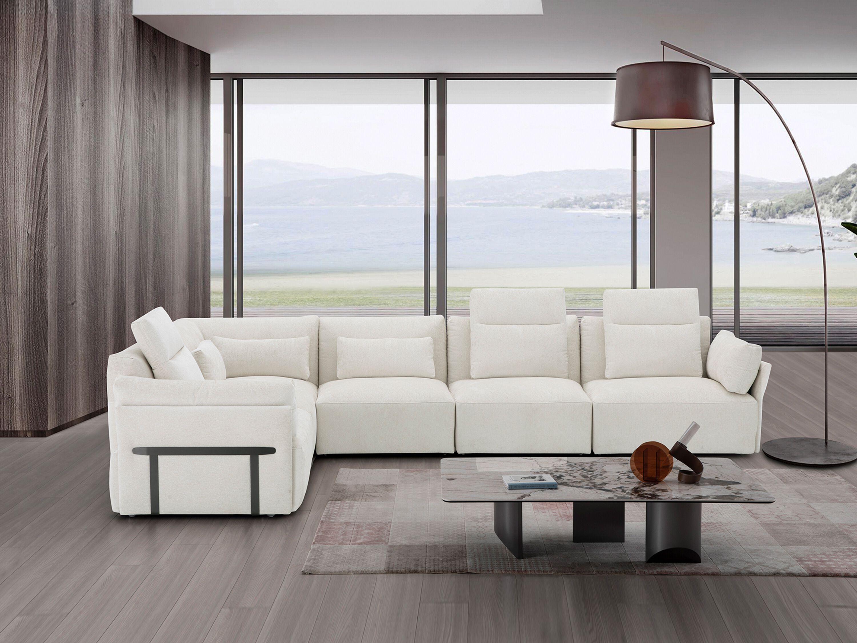 Модульный угловой диван из ткани CAMPO DE' FIORI Живерни ARCH-00028095 - Вид №7