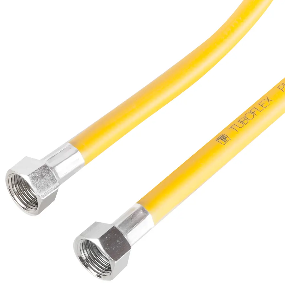Гибкий газовый шланг армированный 1/2" гайка-гайка 100 см Santreyd STLM-2207290 - Вид №1