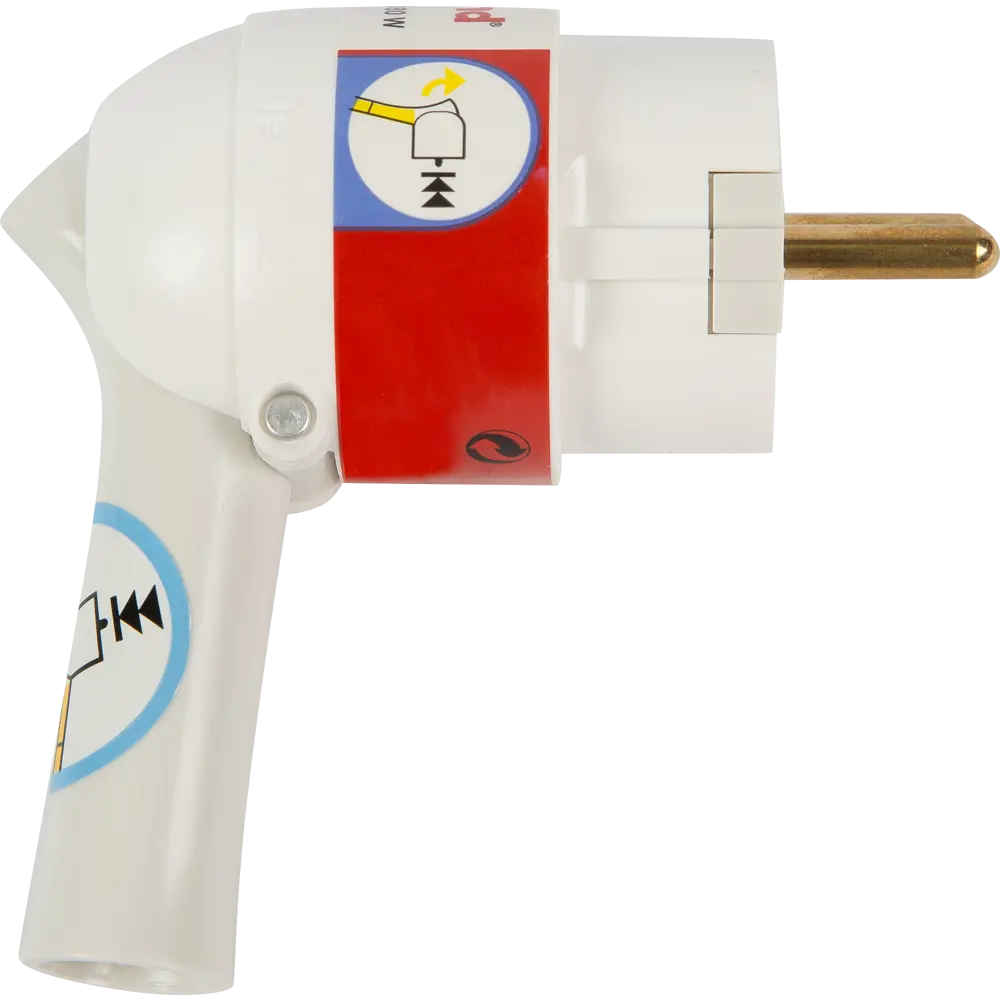 Вилка с заземлением Legrand Элиум с рычагом 230 В цвет белый STLM-2173723 - Вид №1