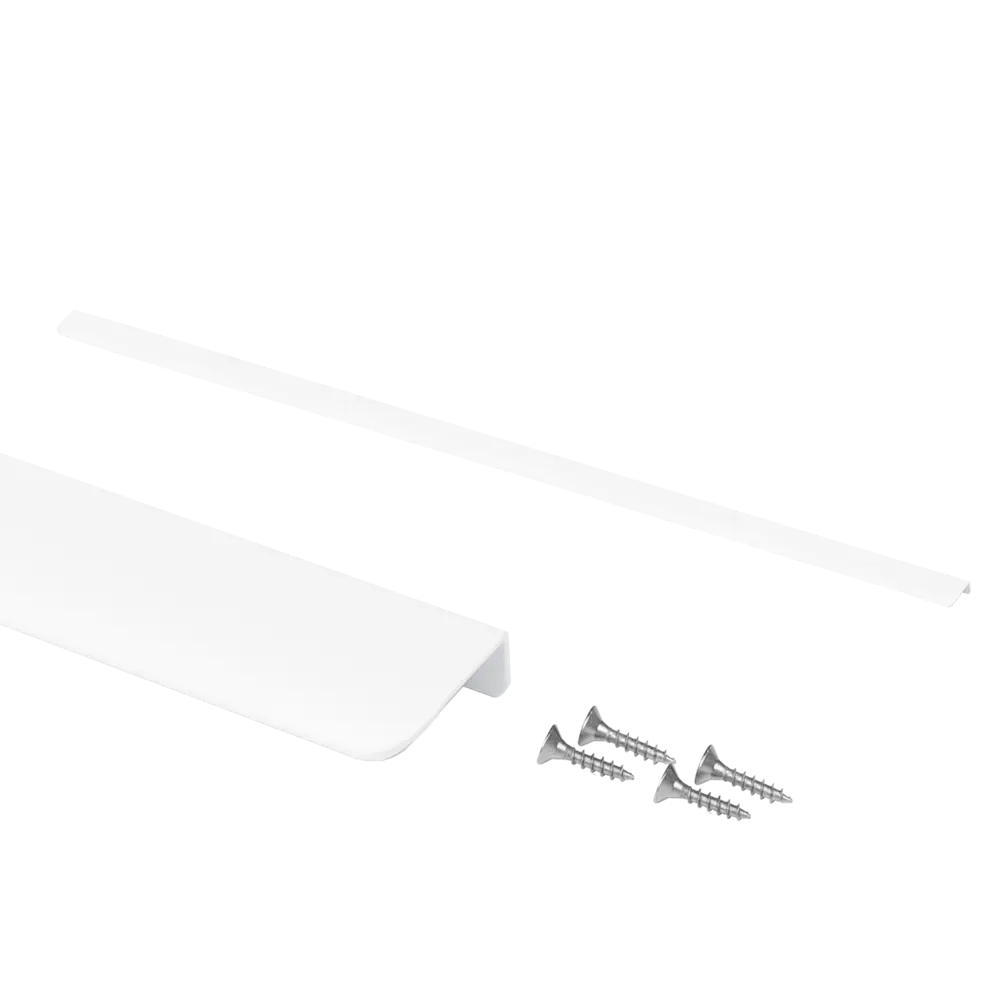 INSPIRE Накладная мебельная ручка-профиль белая 135 мм 88021703 STLM-1007154 - Вид №2