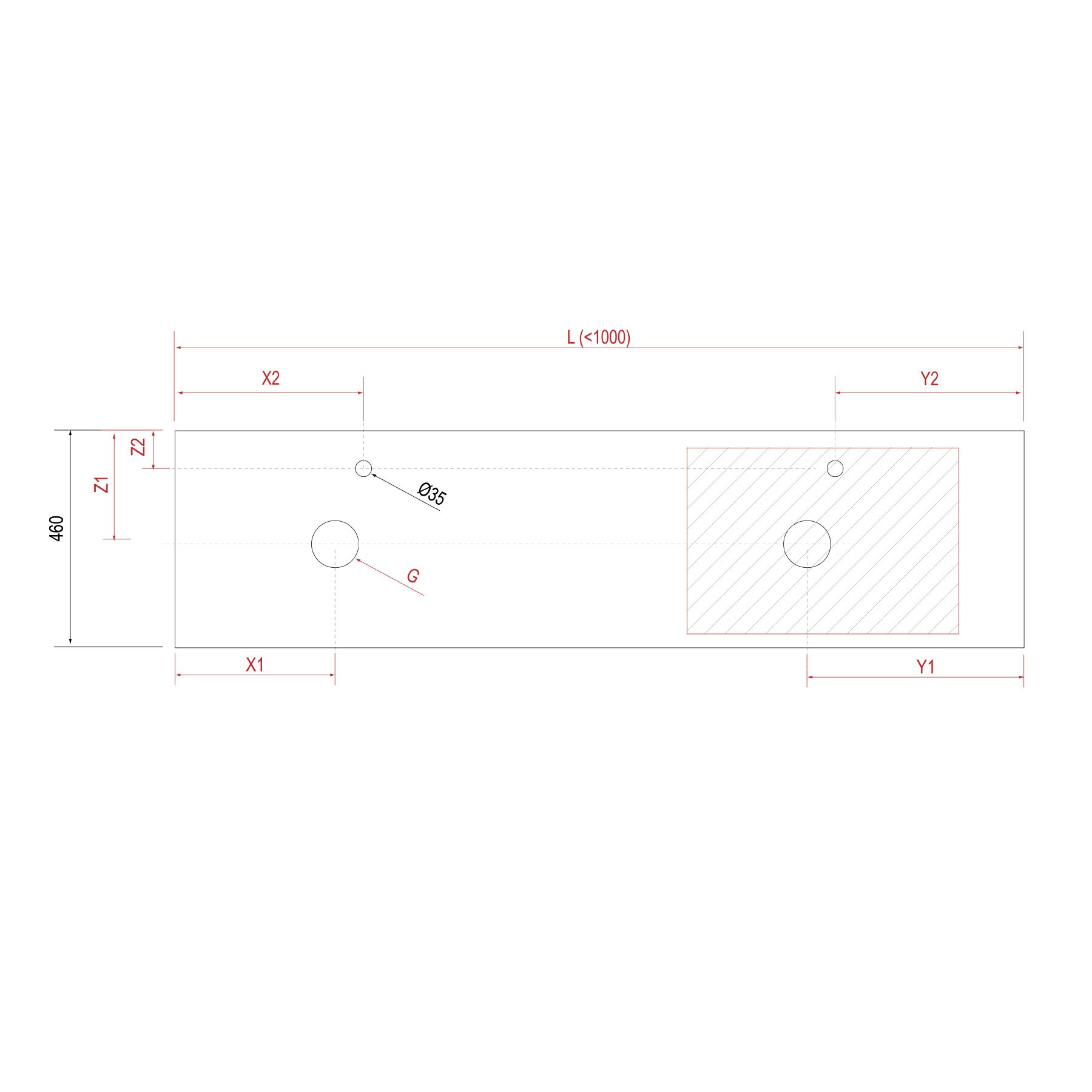 23168 SALGAR Столешница механизированная до 1000 ДУБ АФРИКАНСКИЙ 40 мм  - Вид №1