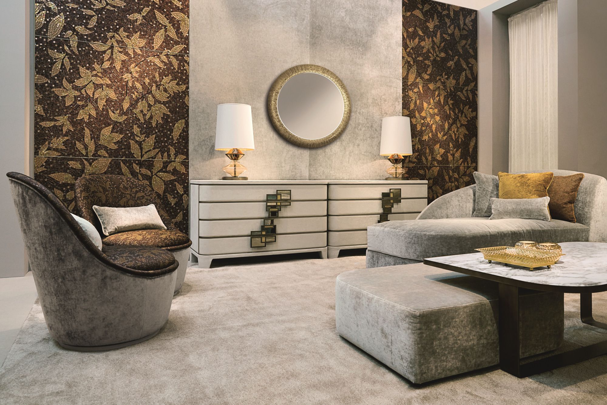 Прямоугольный пуф из ткани Sicis Висконти ARCH-00120601 - Вид №1