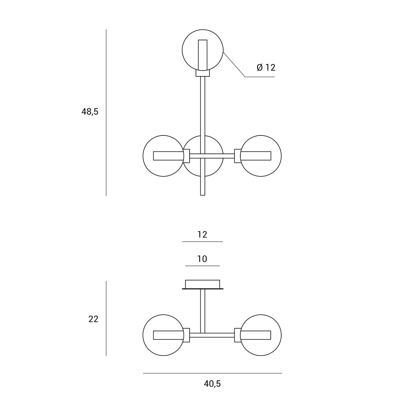 Настенный светильник из боросиликатного стекла Miloox Dom ARCH-00070915 - Вид №3