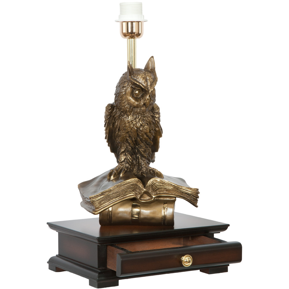 33006/1 Основание к светильнику Ученый филин Бронза BOGACHO 4627138211540 - Вид №1