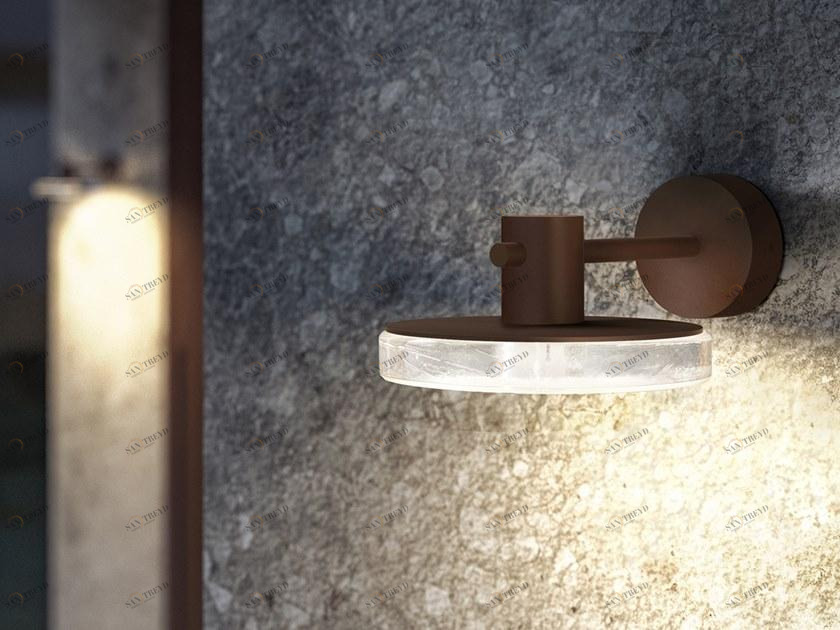 PANZERI Бра для наружного освещения из алюминия и стекла Venexia sun-id-1511615