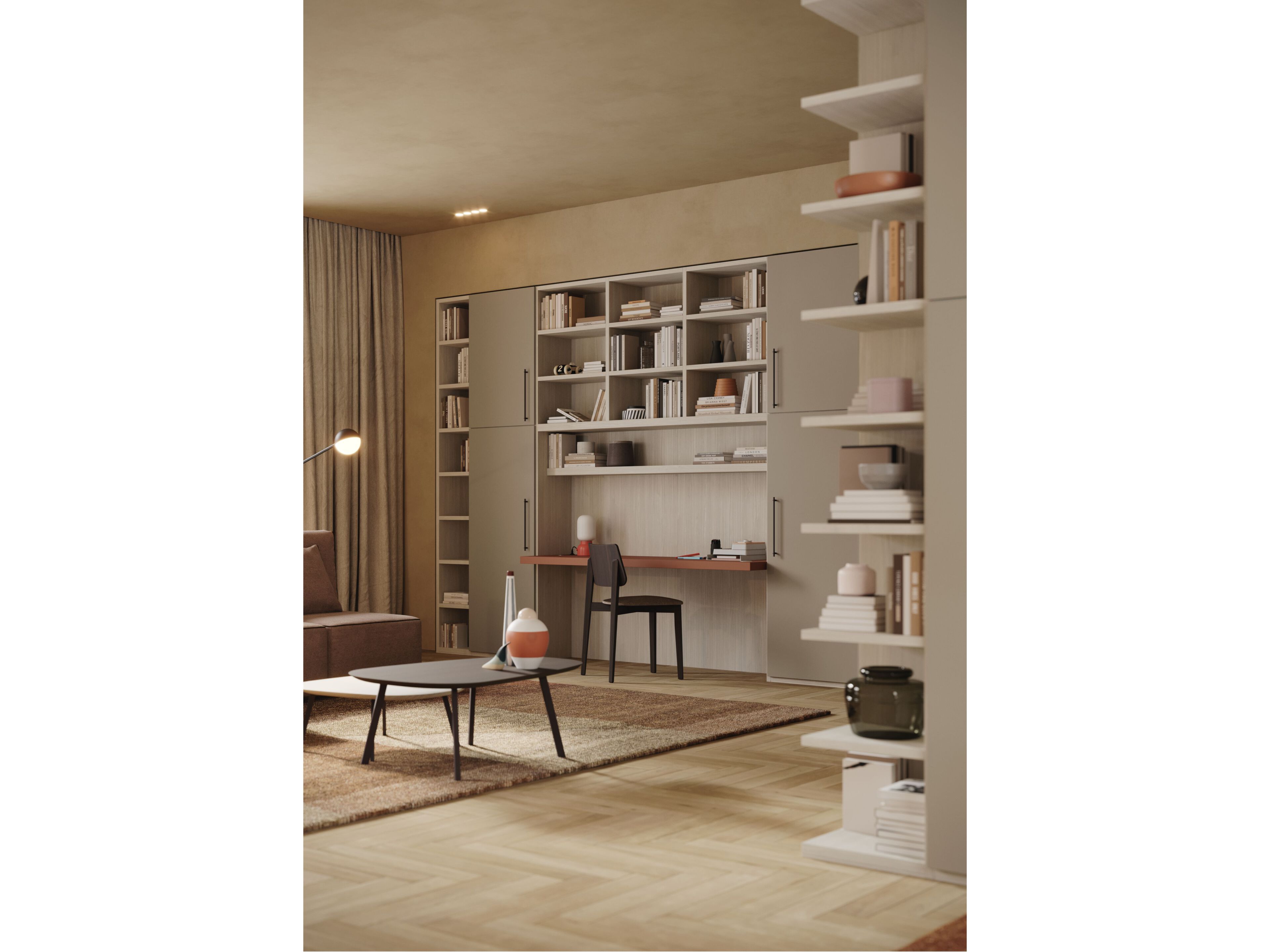 Книжный шкаф с угловым днем Giessegi день за днем ARCH-00105100 - Вид №1