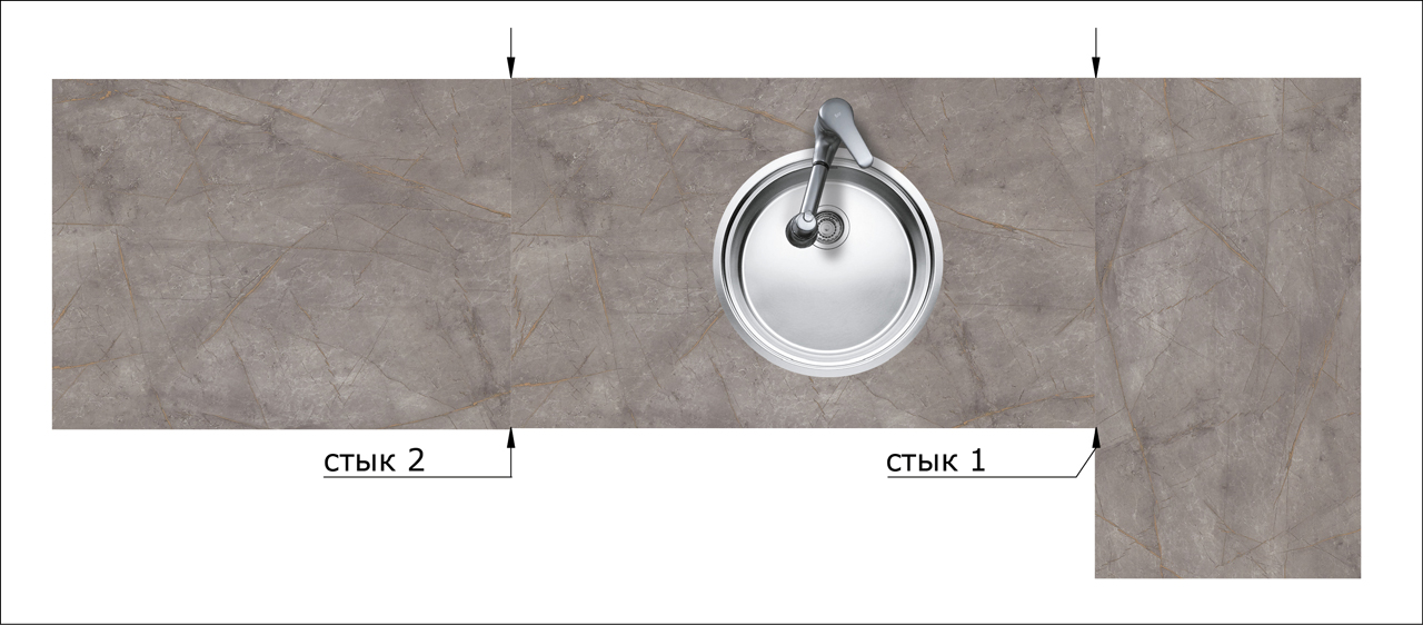 Столешницы для кухни - Пульпис бронзато LIGRON LIST419 2107 - Вид №20