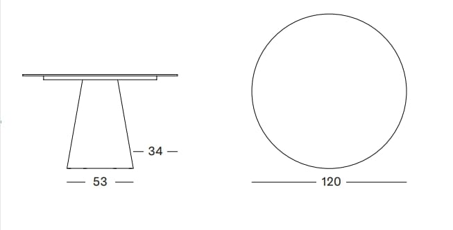 Круглый керамический садовый стол Vincent sheppard SANDRO ARCH-00131875 - Вид №2