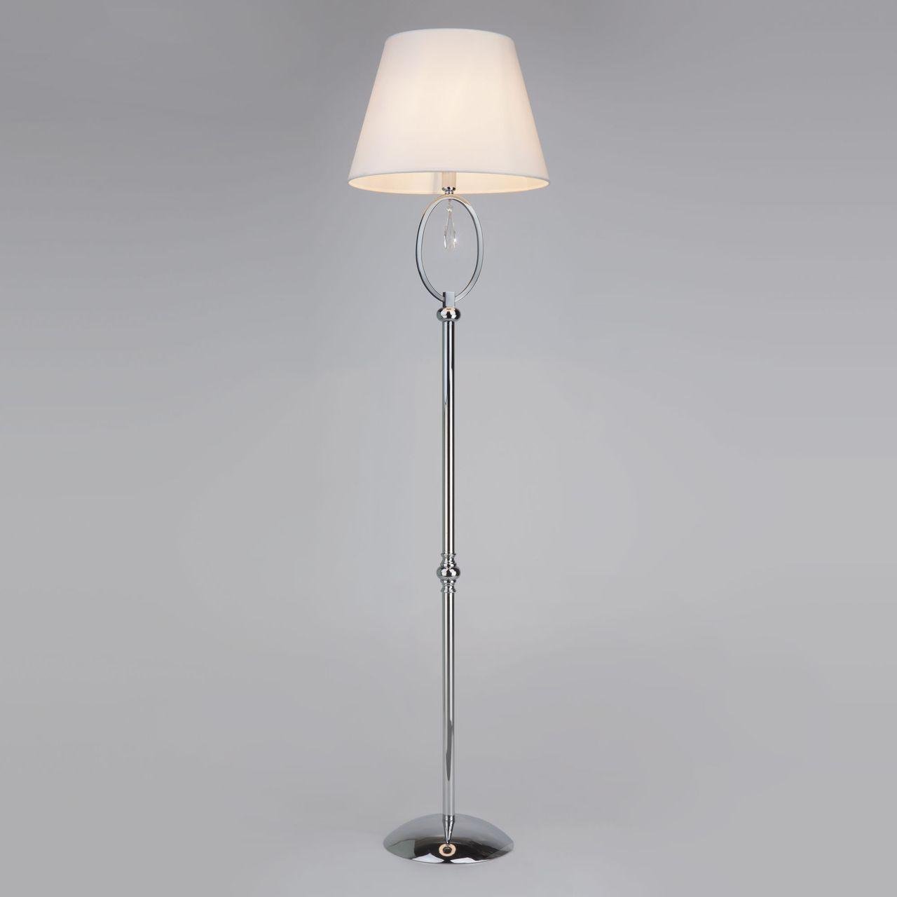 Торшер Eurosvet Kelly 01054/1 хром/прозрачный хрусталь Strotskis EUROSVET ЭЛИТНЫЕ 222925 Бежевый;хром  - Вид №2