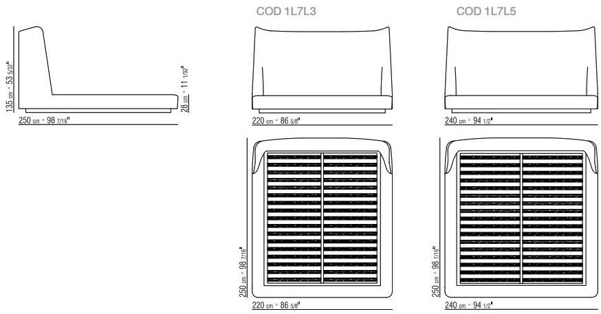 Flexform Кровать с высоким изголовьем sun-id-1401784 - Вид №2