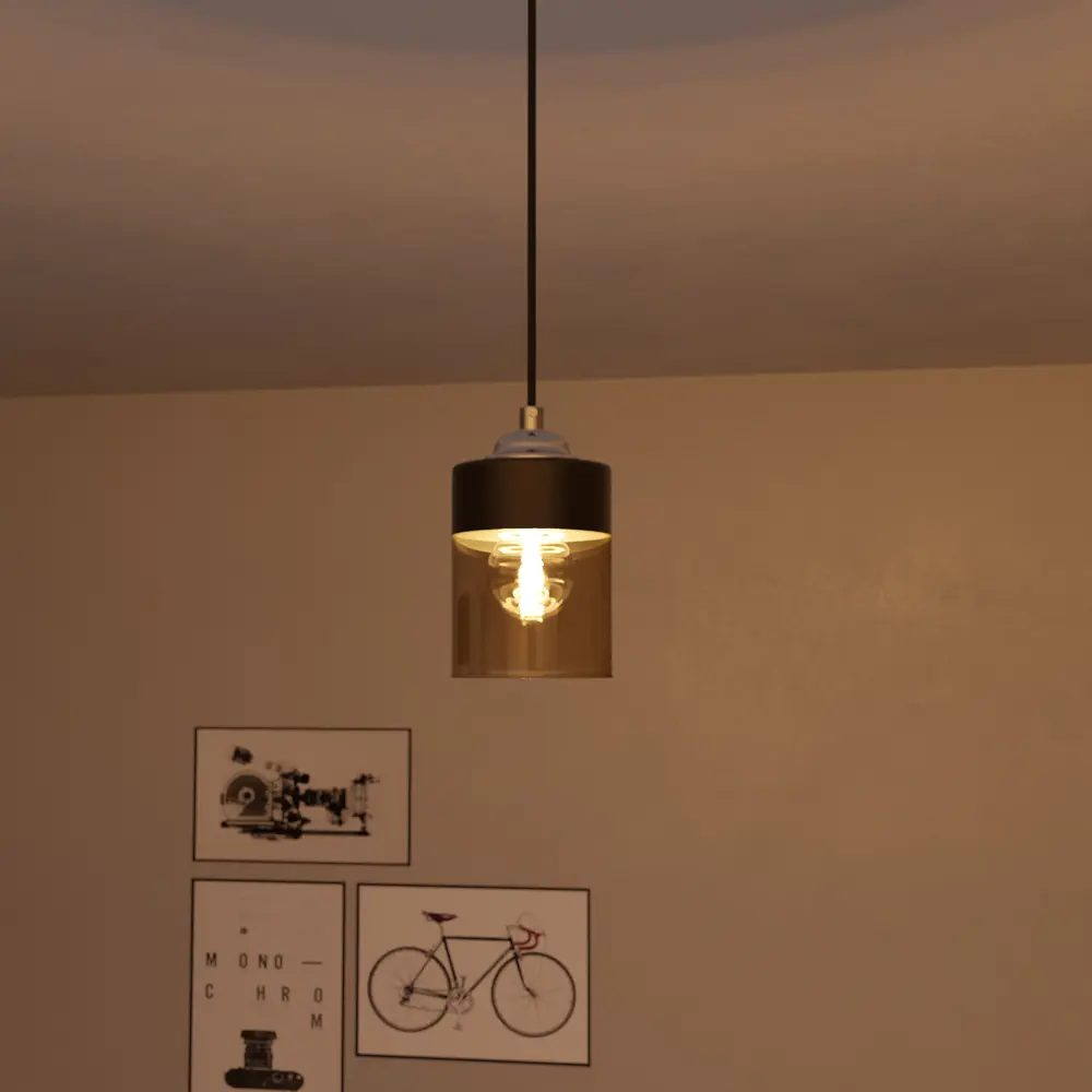 Светильник подвесной KREAFORTA Vereya цвет черный STLM-2123052 - Вид №10