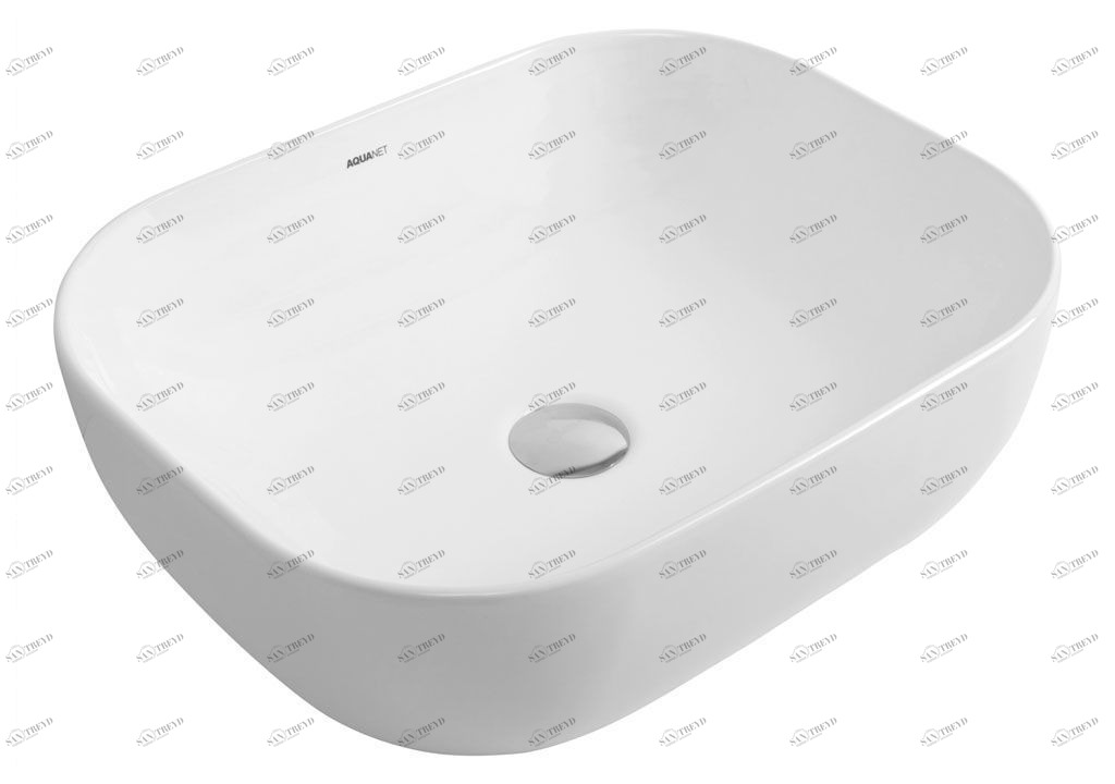 LAKE1 Накладная раковина на столешницу  овальная Aquanet 