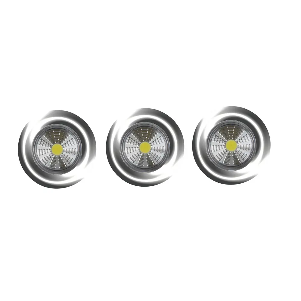 Светильник светодиодный Ritter Pushlight 29100 8 на батарейках, цвет серебряный металлик 89144285 STLM-2091364 