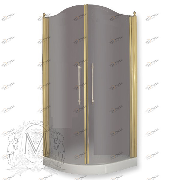 Душевой уголок 90 х 90 х 185 см, стекло матовое Migliore ML.DDM-22.691.ST.DO