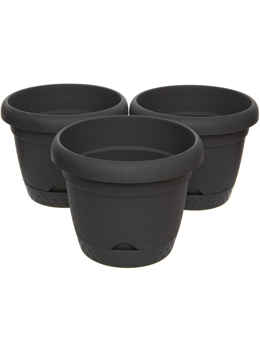 Горшок для цветов Lupo 2.2L Anthracite NAVAKO 16170 - Вид №3