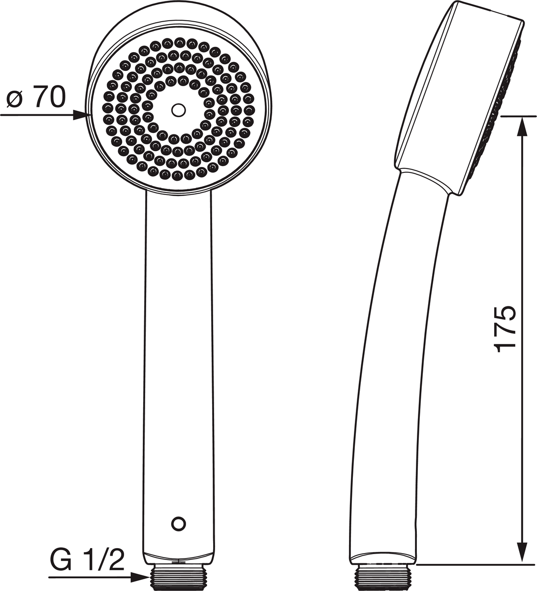 Oras 252020-11 Ручной душ 252020-11 Apollo Белый  - Вид №1