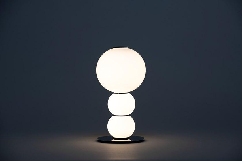 Formagenda Настольная лампа из светодиодного стекла с диммером Pearls sun-id-1427196 - Вид №5