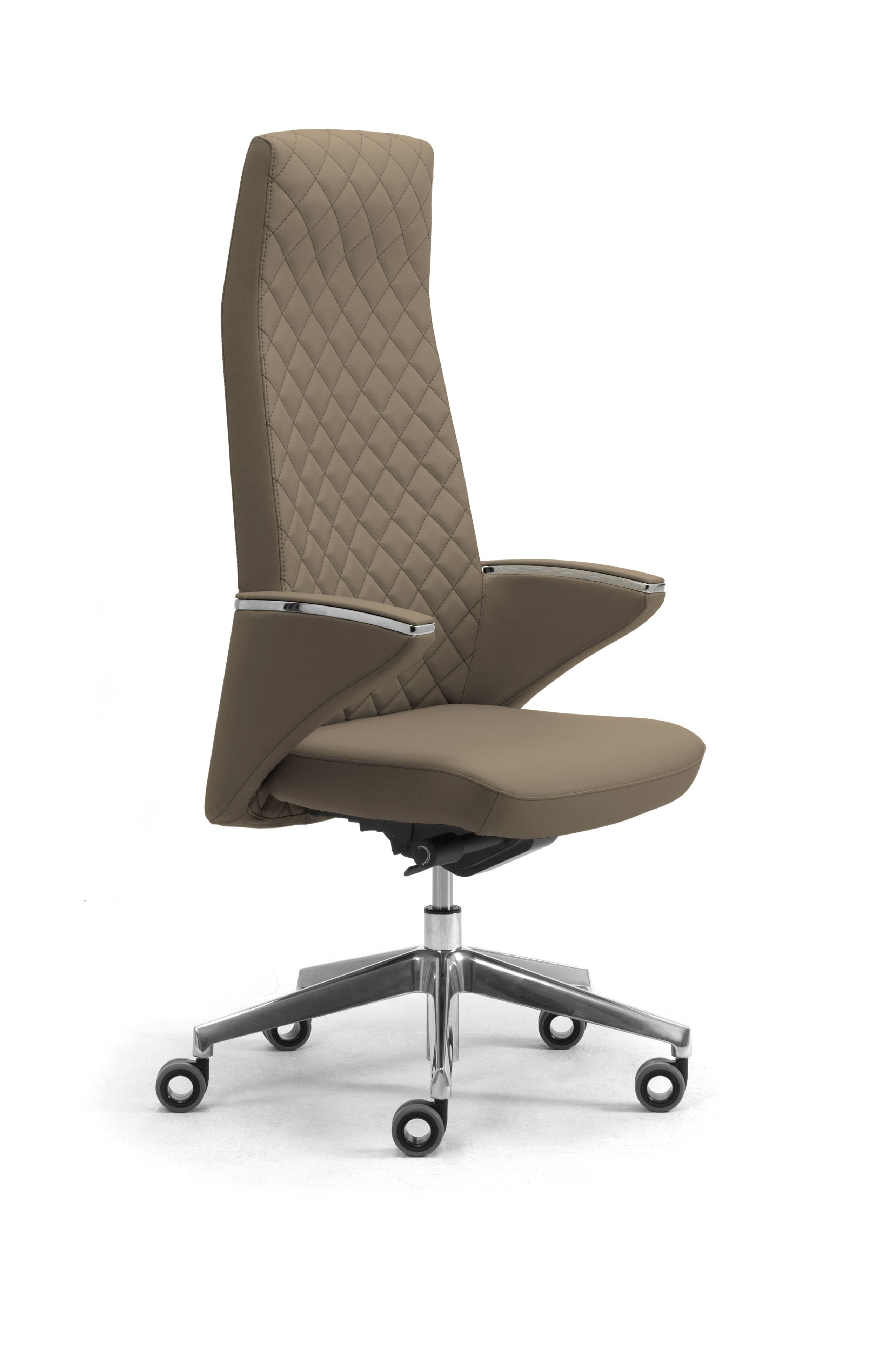 Кожаное вращающееся офисное кресло с подлокотниками Leyform Zeus ARCH-00041786 - Вид №8