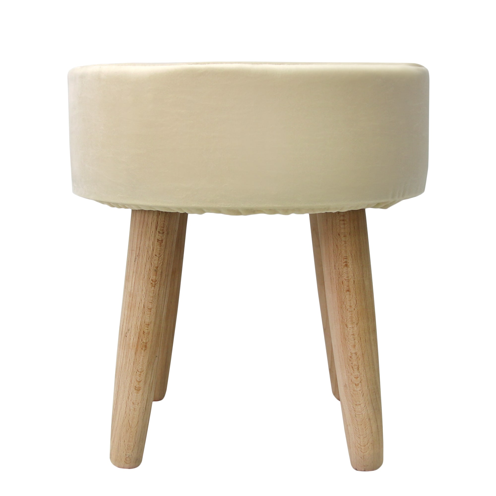 82978483 Табурет с мягкой обивкой, круглый, цвет бежевый Santreyd  - Вид №2