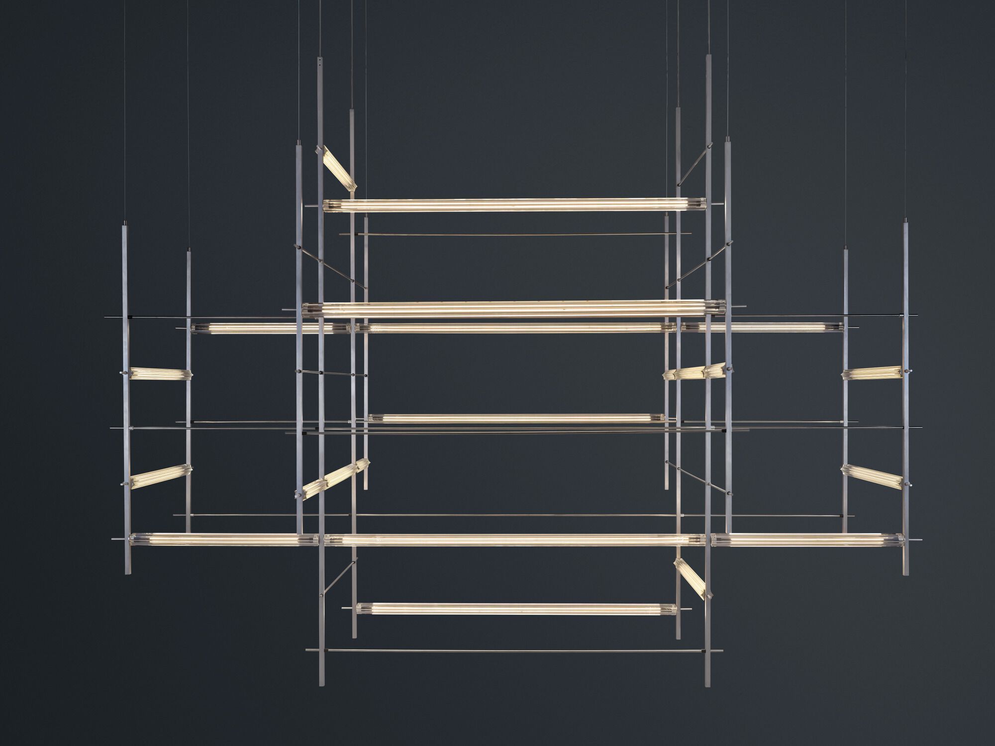 Стеклянный подвесной светильник Quasar сетка ARCH-00137503 - Вид №1