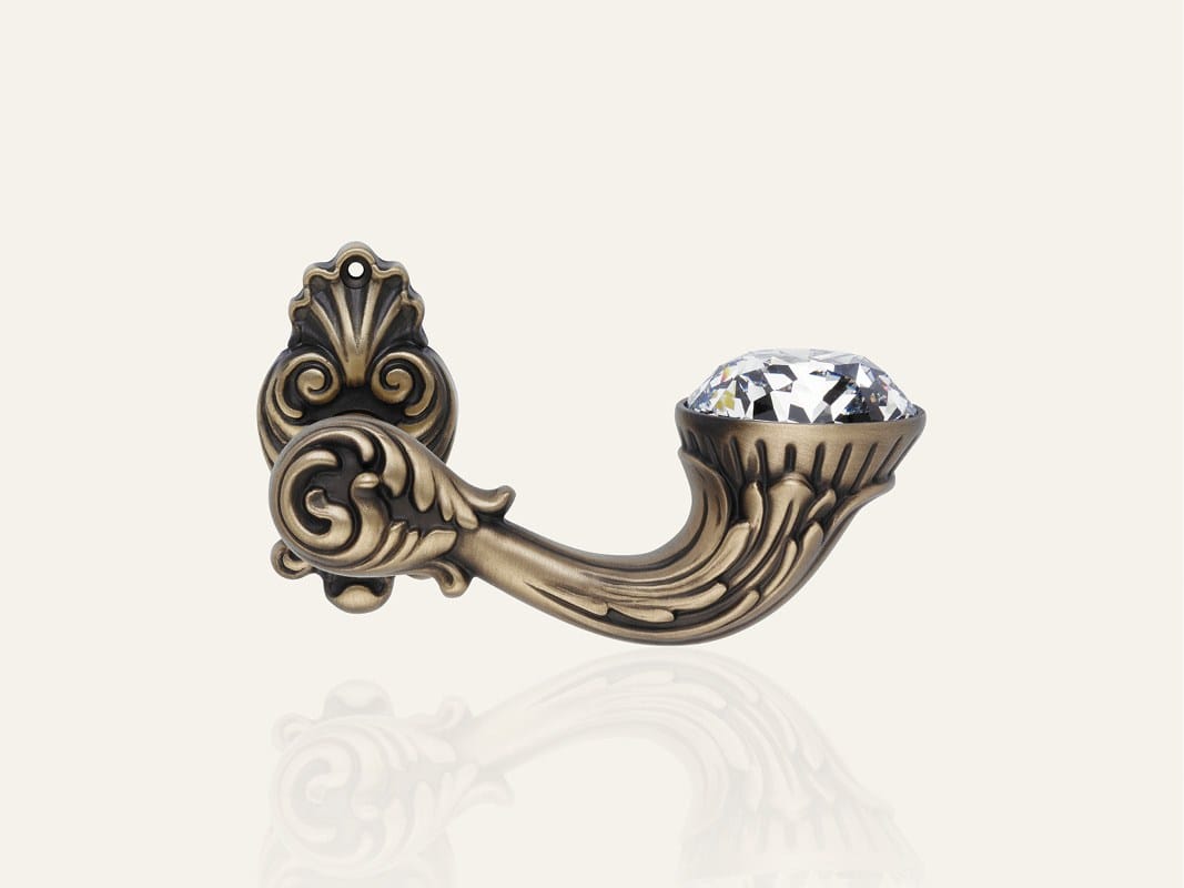 Латунная ручка в классическом стиле с кристаллами Swarovski® на пластине LINEA CALI' Brilliant Diamond ARCH-00143412 - Вид №4