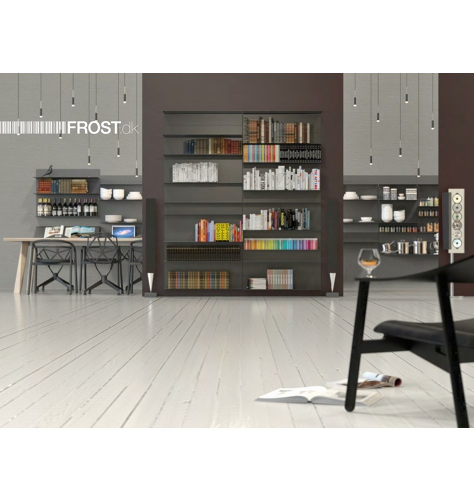 FROST Полка 4026 25x15x100cм » чёрная Алюминий Черный U4026-B  - Вид №2