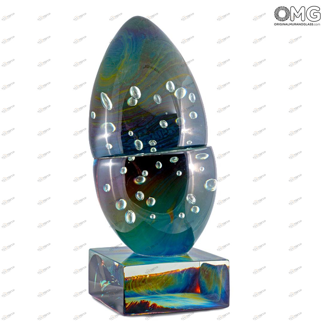 241 ORIGINALMURANOGLASS Скульптура Большая Галактика - автор Аndrea Tagliapietra - муранское стекло OMG 40 см 