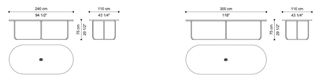 Овальный стол из МДФ ETRO Home Interiors Lagoon ARCH-00096496 - Вид №6