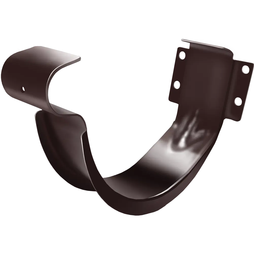 Кронштейн для желоба короткий 125 мм цвет шоколад Grand Line STLM-2187685