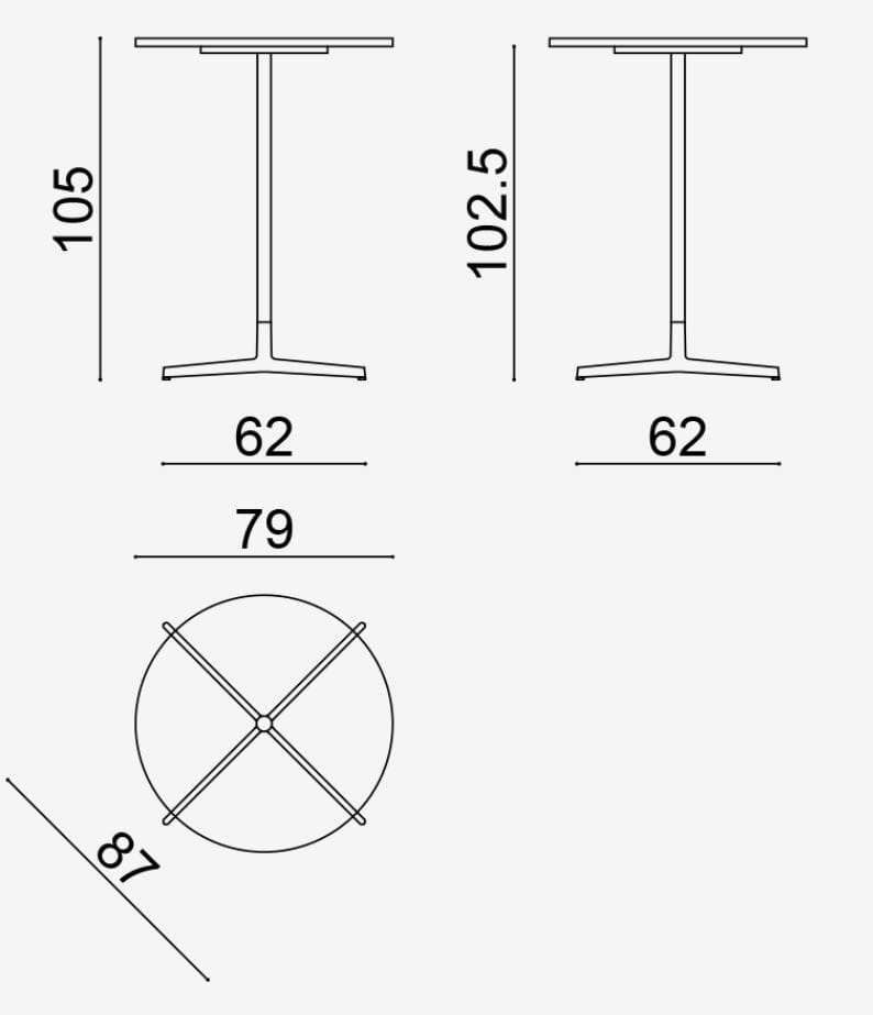 Стол со спицами Arper Wim ARCH-00041896 - Вид №19