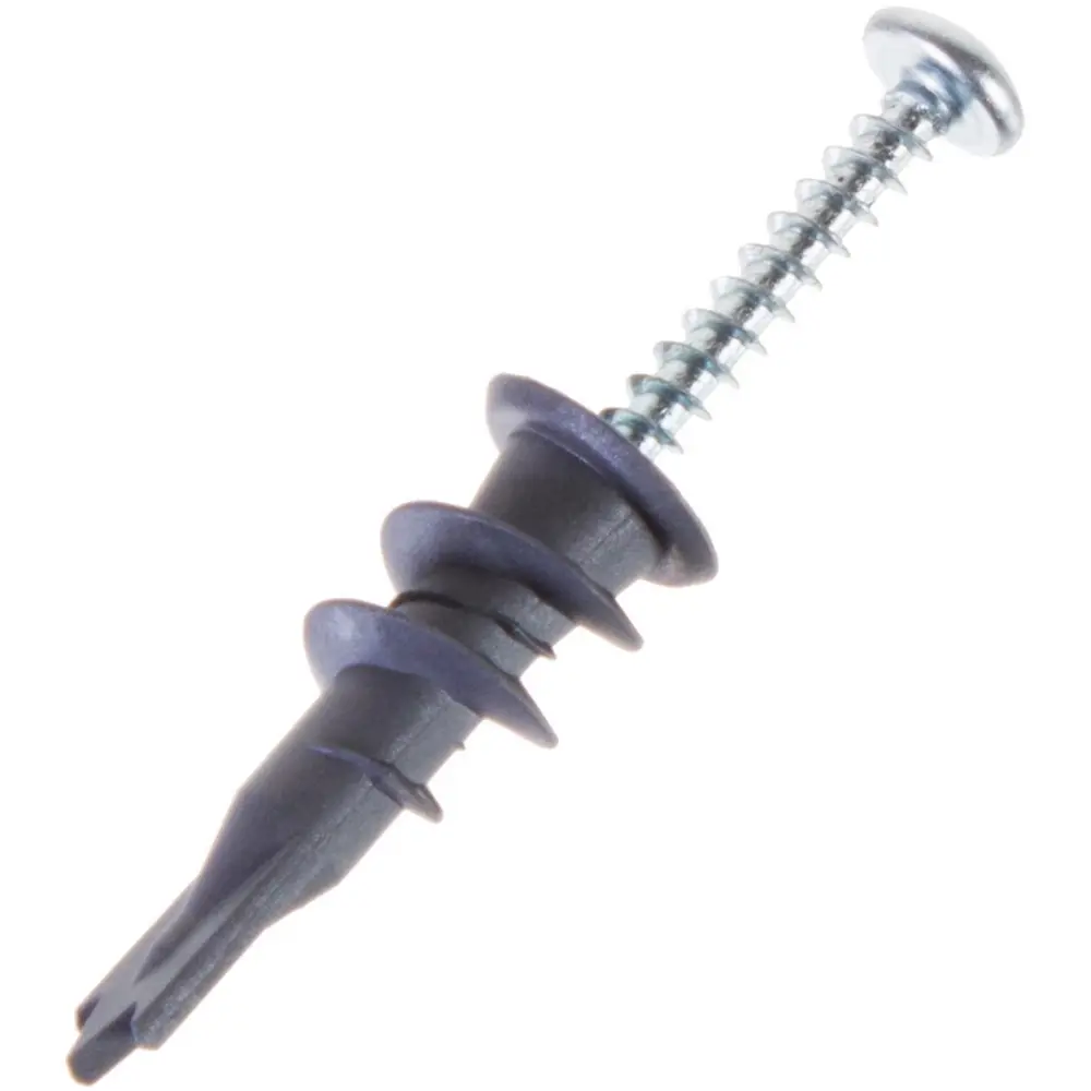 Анкер для листовых материалов Standers PBAM с шурупом усиленный 39 мм нейлон 50 шт STLM-2187403 - Вид №1