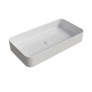 Раковина Slim Square 70 накладная на столешницу 71x37 см 89316155 STLM-2078644