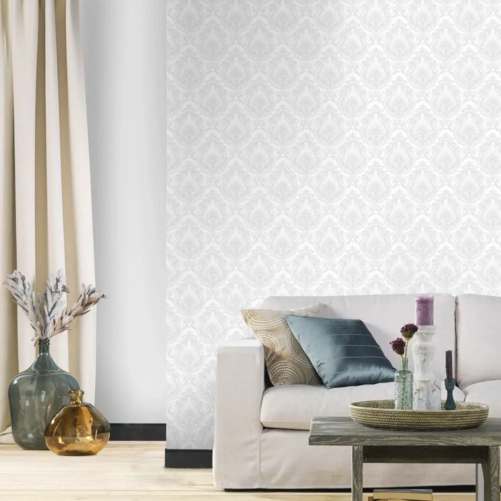 Обои флизелиновые Erismann Light белые 1.06 м 3614-2 STLM-2033137 - Вид №2