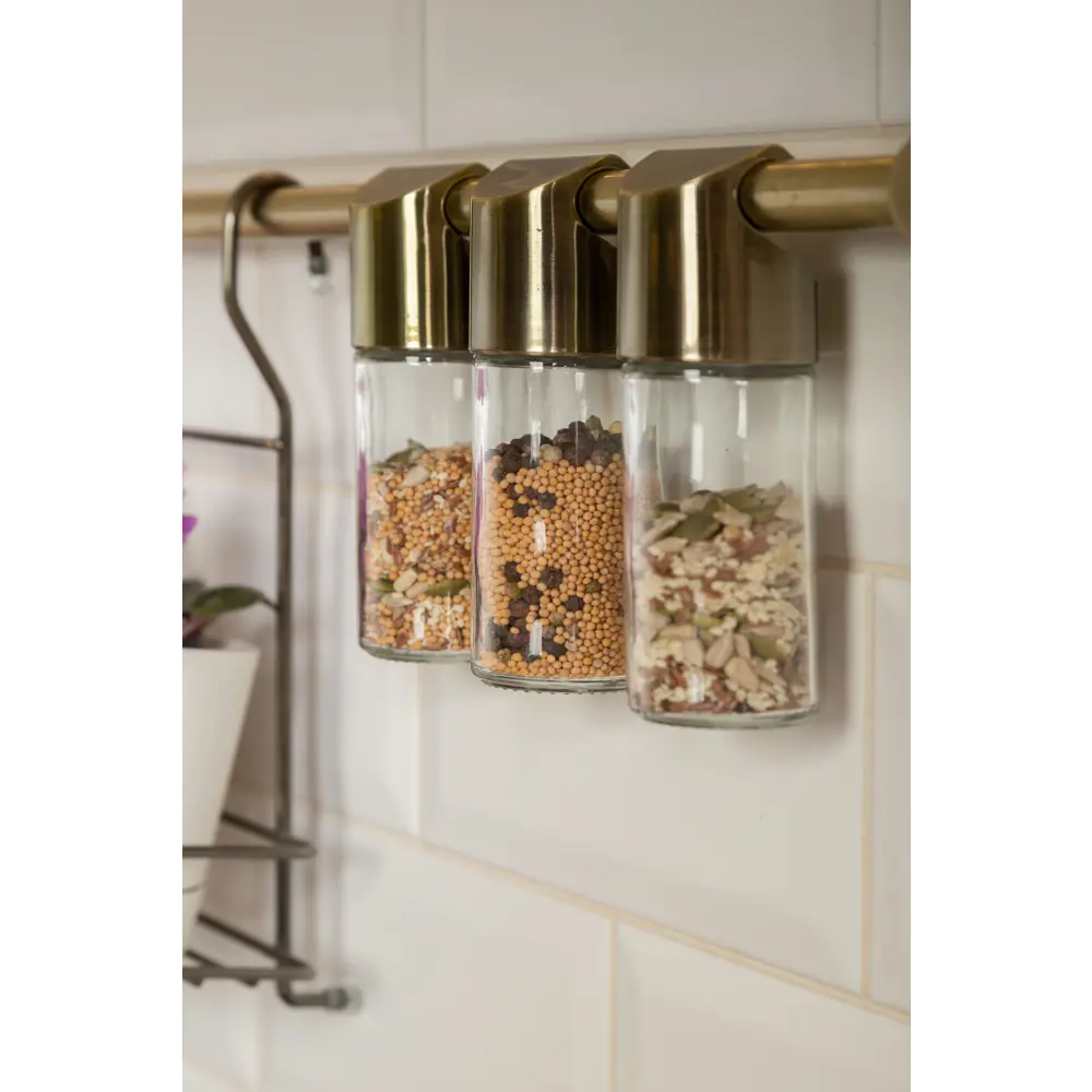 Банка для специй на рейлинг Delinia 4x13 см стекло цвет бронза STLM-2210798 - Вид №3