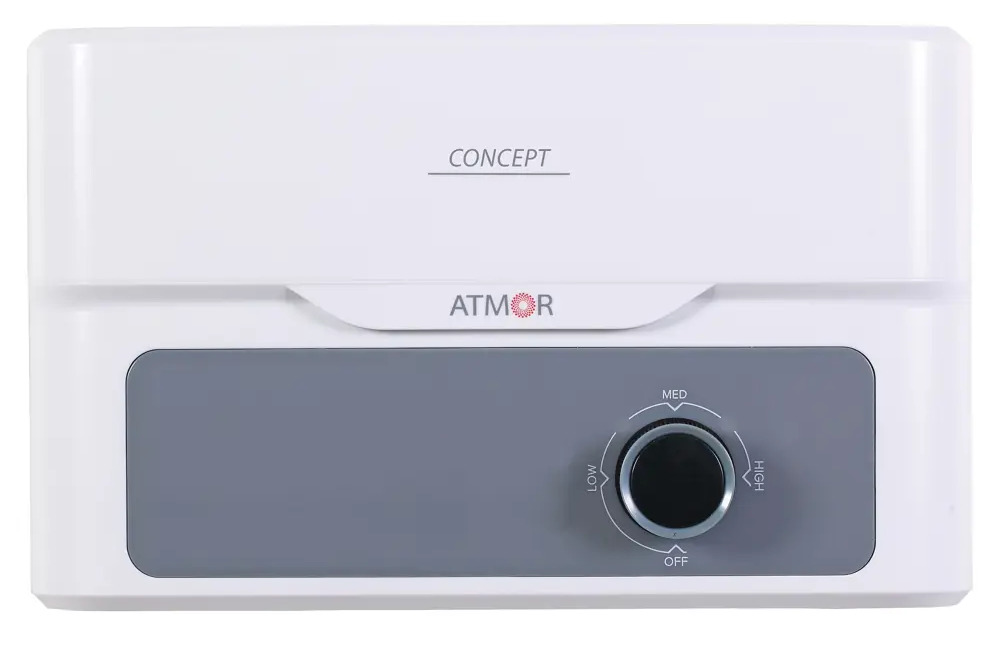 89354610 Проточный водонагреватель электрический Atmor Concept 5 KW Tap 31956395 кВт бежевый с краном STLM-0801919