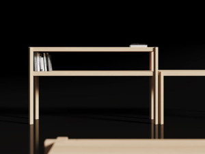 Твердый деревянный низкий дневной офисный книжный шкаф