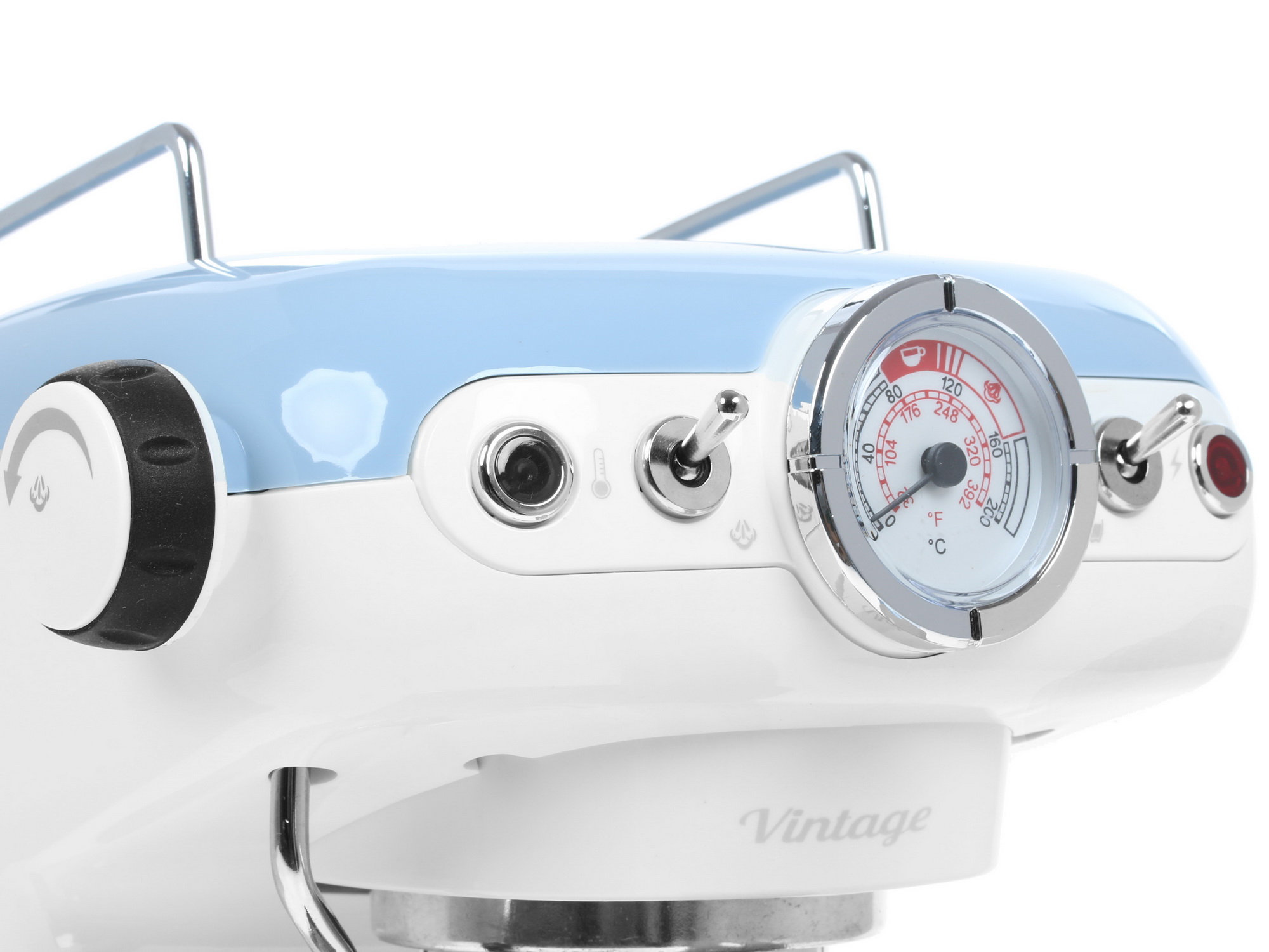 1078092 Кофеварка рожковая Ariete 1389 Vintage голубой STDN-0038759 - Вид №3