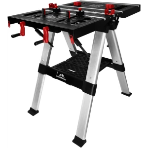 Верстак столярный складной Vertextools 2070-06 810x850x1000 мм максимальная нагрузка 200 кг