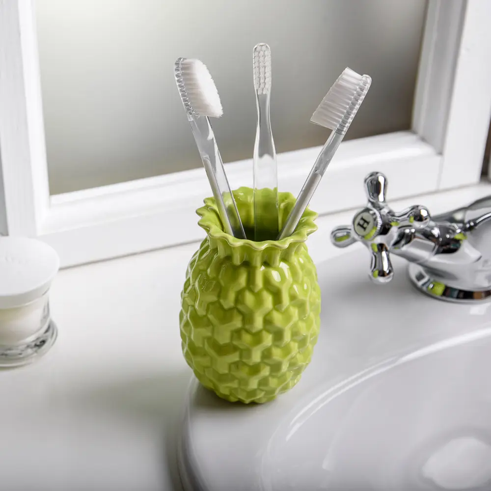 Стакан для зубных щёток настольный «Ananas» VERRAN STLM-2162906 - Вид №6